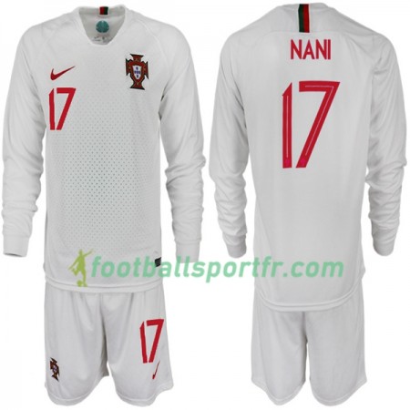 Tenue Portugal NANI 17 Enfant Extérieur Coupe du monde 2018 Maillot de Foot ML